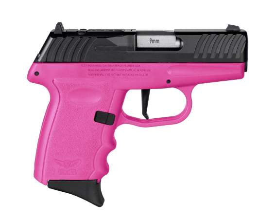 SCCY DVG-1 RDR Handgun 9mm Luger 10rd Magazine 3.1" Barrel Striker Fired Black Slide/Pink Frame