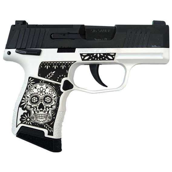 Sig Sauer Exclusive "Sugar Skull" P365 Optic Ready Handgun 9mm Luger 10rd Magazines(2) 3.1" Barrel X-RAY 3 Sights Manuel Safety