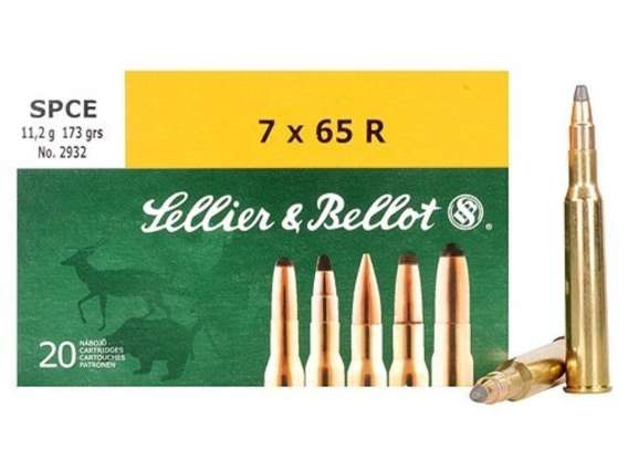 Sellier & Bellot Rifle Ammunition 7x65R 173 gr SPCE  - 20/box