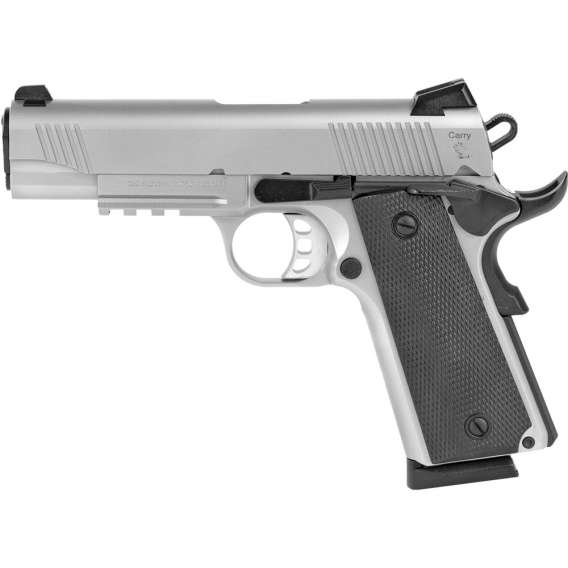 SDS Imports Tisas 1911 Carry SS45R Handgun .45 ACP 8rd Magazine 4.25" Barrel Stainless Steel w/Rail