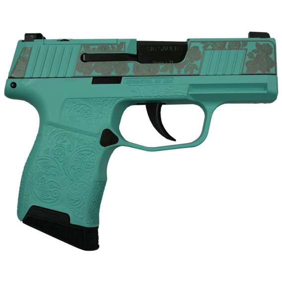Sig Sauer "Gun & Roses-Tiffany" P365 Optic Ready Handgun 9mm Luger 10rd Magazines(2) 3.1" Barrel X-RAY 3 Sights
