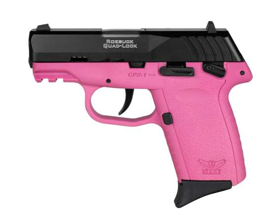 SCCY CPX-1 Handgun 9mm Luger 10rd Magazine 3.1" Barrel External Safety Only Black Slide/Pink Frame