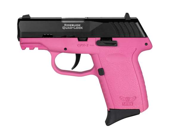 SCCY CPX-2 Handgun 9mm Luger 10rd Magazine 3.1" Barrel No Safety Black Slide/Pink Frame