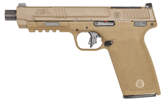 SMITH AND WESSON M&P5.7 OR 5.7X28 5" FDE TB