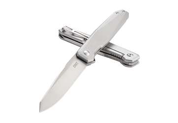 CRKT FACET SILVER 3.37" PLAIN EDGE