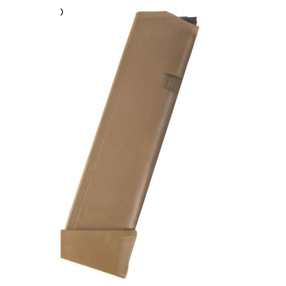 Glock Gen5 Factory Magazine G17 G17L G19 G19X G26 G34 9mm Luger - Coyote 19/rd (Pkg)