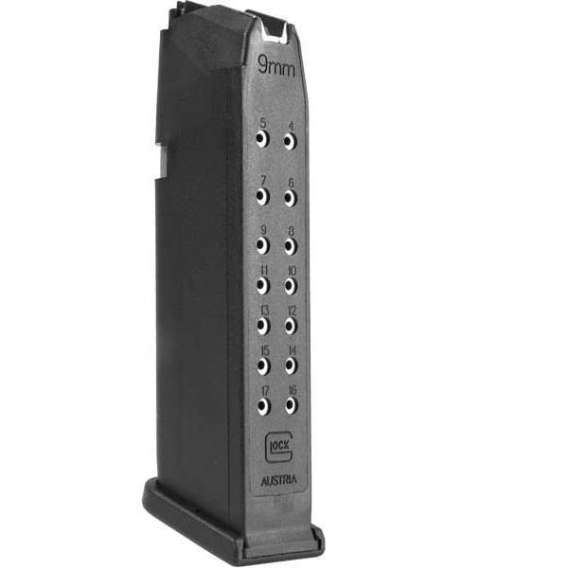 Glock Factory Original Handgun Magazine for Glock 17 9mm Luger 17/rd PKG'd