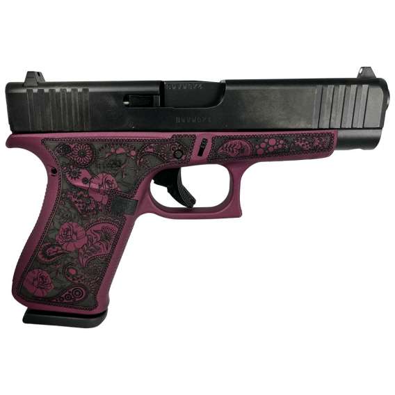 Glock 48 Custom "Black Cherry Paisley Frame" Handgun 9mm Luger 10/rd Magazines (2) 4.17" Barrel Austria