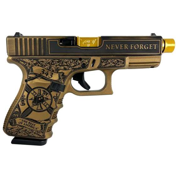 Glock 19 Gen 3 Custom "9/11 Tribute" Handgun 9mm Luger 15/rd Magazines (2) 4.6" Barrel Austria