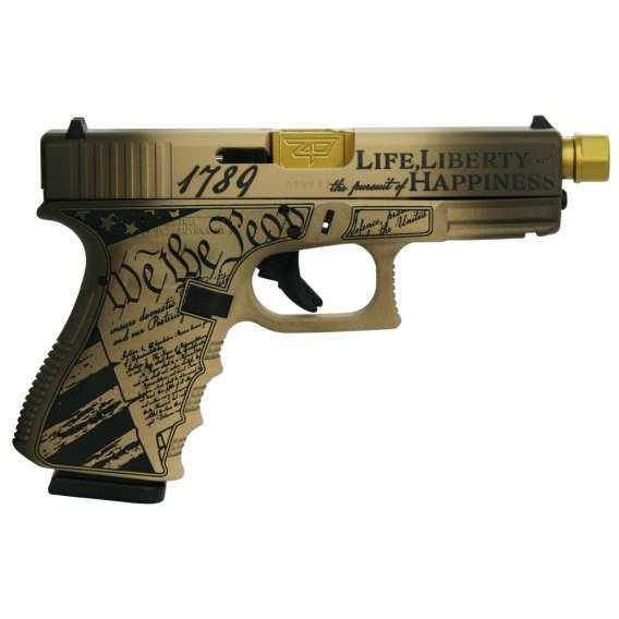 Glock 19 Gen 3 Custom "Constitution Model" Handgun 9mm Luger 15/rd Magazines (2) 4.6" Threaded Barrel Austria