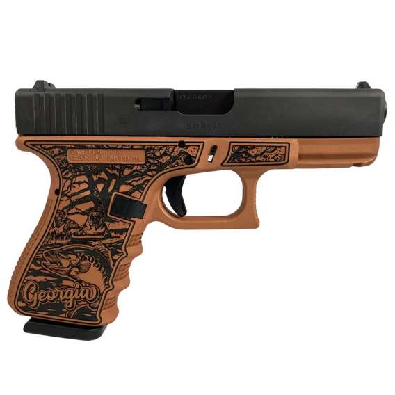 Glock 19 Gen 3 Custom "Georgia Clay" Handgun 9mm Luger 15rd Magazines (2) 4.02" Barrel Austria Made
