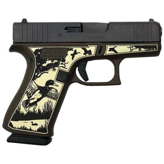 Glock 43x Custom "Mallard Brown" Subcompact Handgun 9mm Luger 10rd Magazines (2) 3.41" Barrel Austria