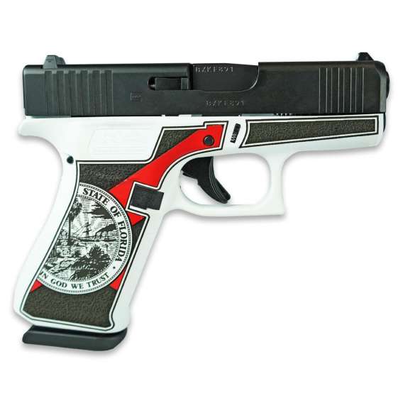 Glock 43x Gen 4 Custom "Florida White" Subcompact Handgun 9mm Luger 10rd Magazines (2) 3.41" Barrel Austria