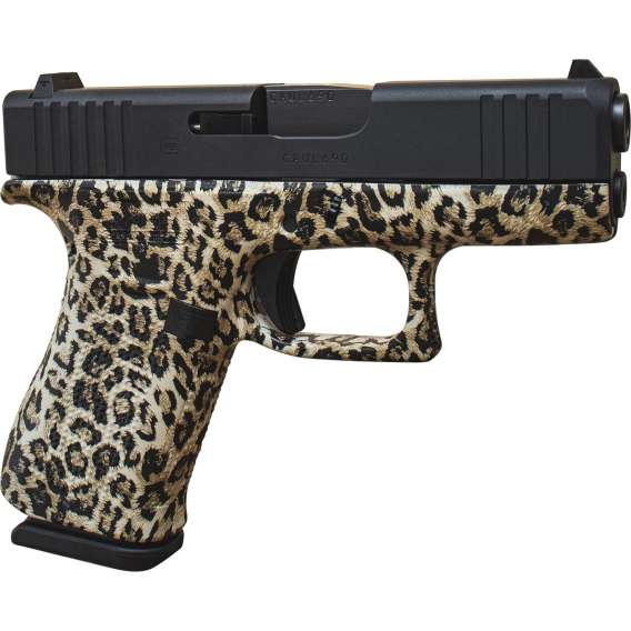 Glock 43x Custom "Leopard Print" Subcompact Handgun 9mm Luger 10rd Magazines (2) 3.41" Barrel USA Made