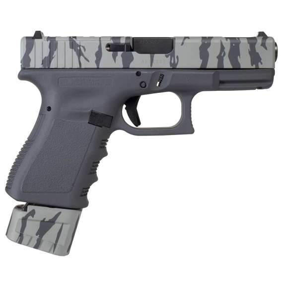 Glock 19 Gen 3 Custom "Sniper Grey/Tiger Stripe Extended Mag" Handgun 9mm Luger 17rd Magazine 4" Barrel