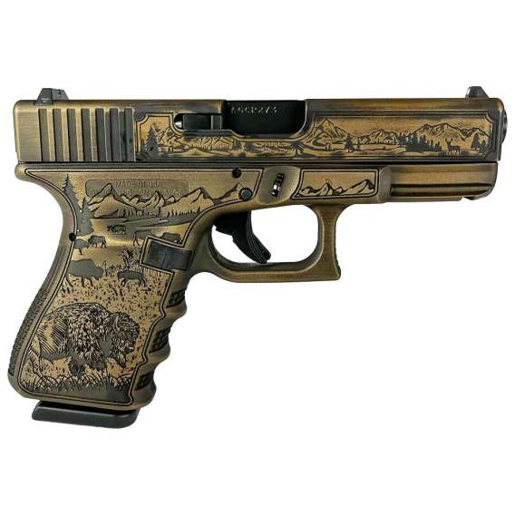 Glock 19 Gen 3 Custom "Western" Handgun 9mm Luger 15/rd Magazines (2) 4" Barrel Austria