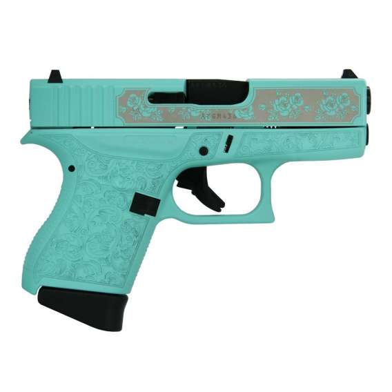 Glock 43 Gen 4 "Tiffany Glock & Roses" Subcompact Handgun 9mm Luger 6/rd Magazines (2) 3.41" Barrel USA