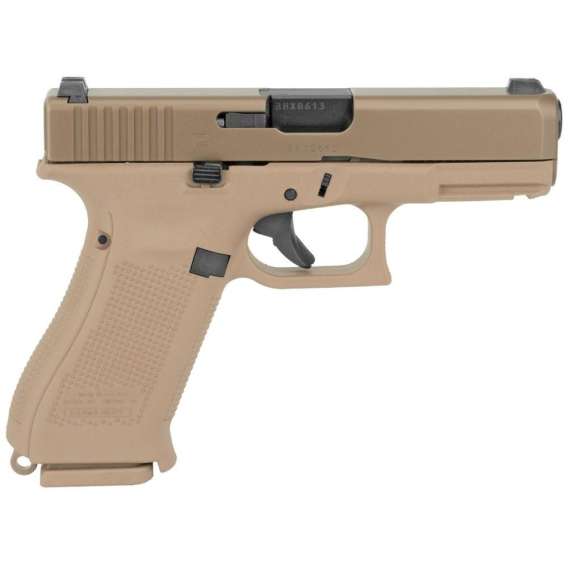 Glock 19x Gen 5 Compact Handgun 9mm Luger 10/rd Magazines (3) 4.02" Barrel Coyote Brown Night Sights USA