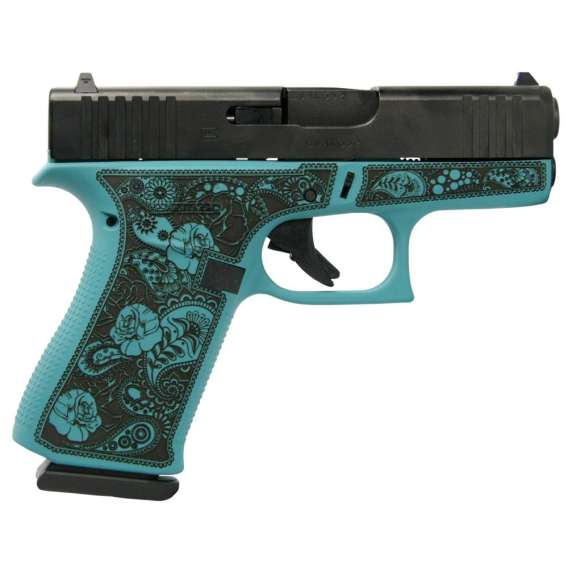 Glock 43x Custom "Tiffany & Paisley" Subcompact Handgun 9mm Luger 10/rd Magazines (2) 3.41" Barrel USA