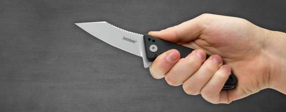 Kershaw Grinder Knife with SpeedSafe Bead Blasted Finish - 3-1/4" Blade