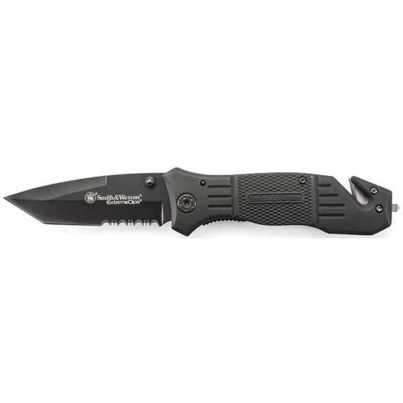 Smith & Wesson Extreme Ops Liner Lock Folding Knife 3.3" Blade Black