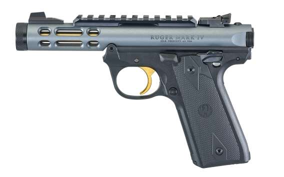 RUGER MKIV 22/45 LT 22LR GR/GLD 4.4"