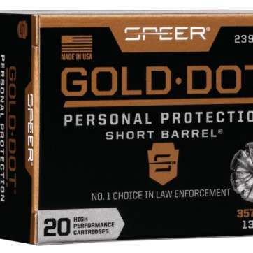 Speer Gold Dot Handgun Ammunition 9mm Luger (+P) 124 gr HP 1220 fps 20/ct