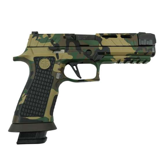 Sig Sauer P320 Spectre Comp Handgun 9mm Luger 21rd Magazines (2) 4.6" Barrel Woodland Camo SC81