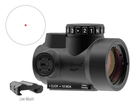 TRIJICON MRO 1X25 2.0 MOA ILL RD LOW MT