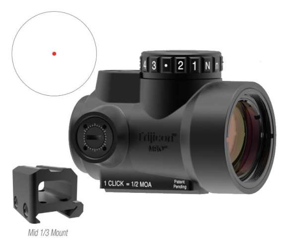 TRIJICON MRO 1X25 2.0 MOA ILL RD MCW MT