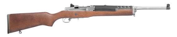 Ruger Mini Thirty Rifle 7.62x39 5rd Magazine 18.5" Matte Stainless Barrel Wood Stock