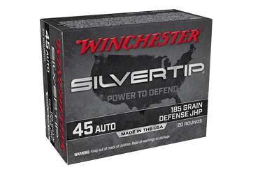 WIN SILVERTIP 45ACP 185GR HP 20/200