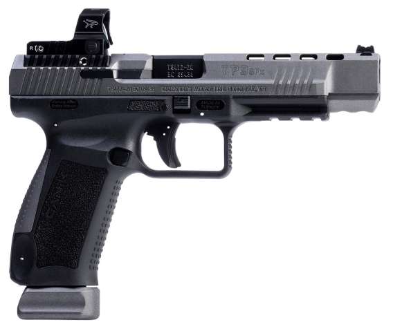 CANIK TP9SFx Pistol - Tungsten | 9mm | 5.2" Barrel | 2 - 20rd Mag | Full Accessory Kit | Includes MeCanik MO2 Optic