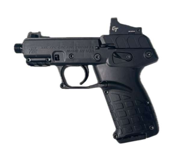 Kel-Tec P17 Pistol - Black | .22 LR | 3.8" Threaded Barrel | 16rd | Crimson Trace Red Dot & Rounded Gear Holster