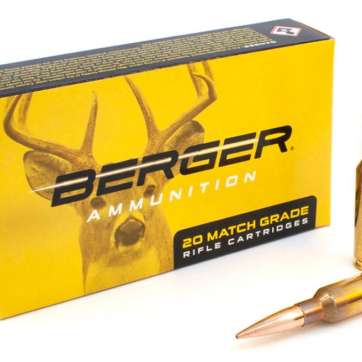 Berger Bullets Elite Hunter Rifle Ammunition 6.5mm Creedmoor 156gr EOL 2680 fps 20/ct