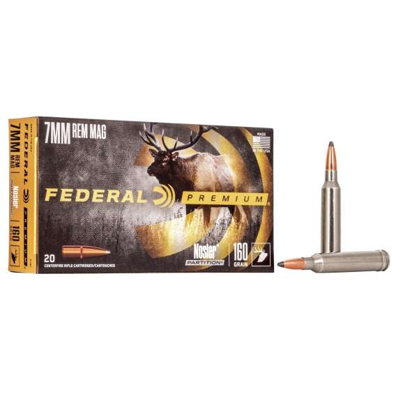 Federal Premium Vital-Shok Rifle Ammunition 7mm Rem Mag 160 gr PT 2950 fps - 20/box