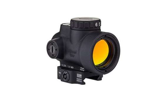 Trijicon MRO Adjustable Green Dot Reflex Sight w/Low Levered Quick Release Mount - 1x25mm 2.0 MOA Green Dot Black Matte