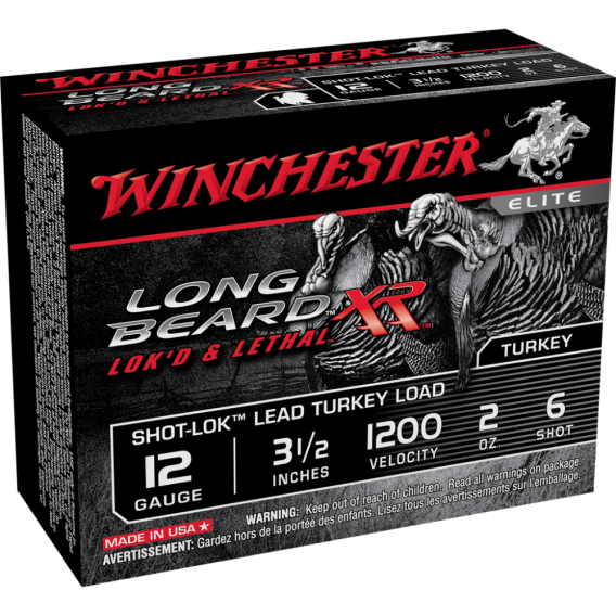 Winchester Long Beard XR Shotshells 3-1/2" 2 oz #6 10/ct