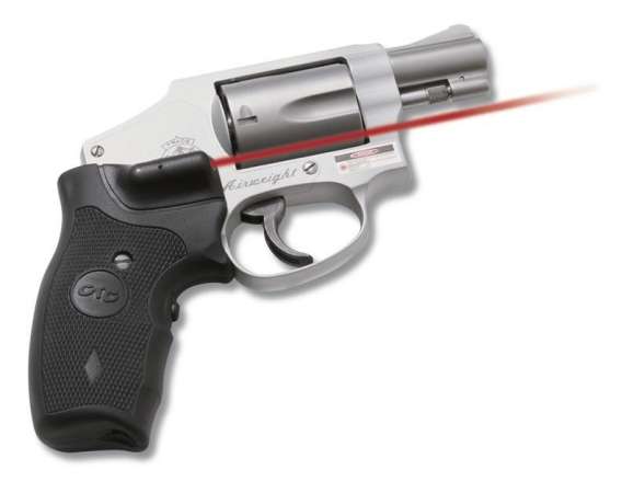 Crimson Trace Revolver Lasergrip - S&W J-Frame Round Butt Extended Grip