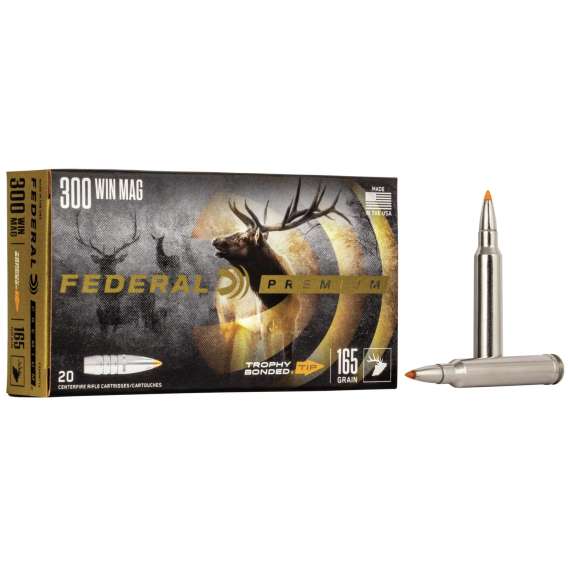 Federal Premium Vital-Shok Rifle Ammunition .300 Win Mag 165 gr TBT 3050 fps - 20/box
