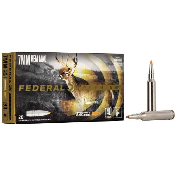Federal Premium Vital-Shok Rifle Ammunition 7mm Rem Mag 140 gr TBT 3150 fps - 20/box