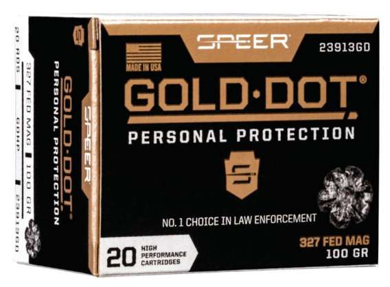 Speer Gold Dot Handgun Ammunition .327 Federal 100 gr HP 1600 fps 20/ct