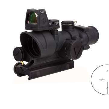 TRIJICON ACOG 4X32 .223 LED RD CHV/RMR