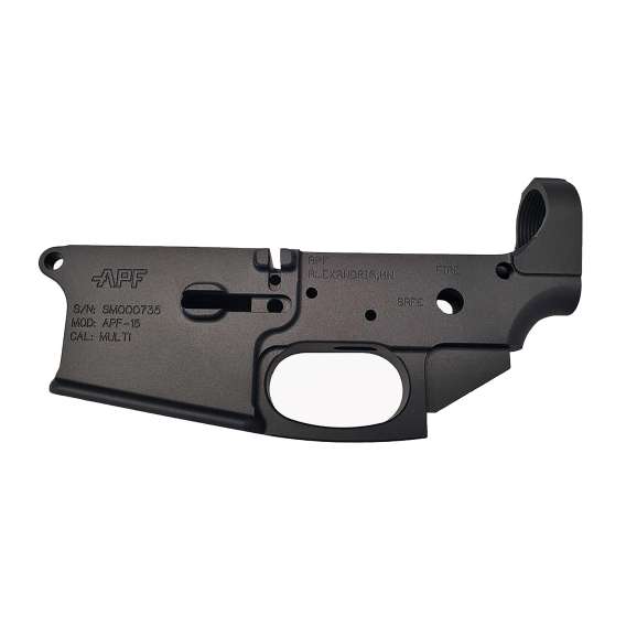 APF Armory AR15 Stripped Billet Lower Receiver with Integrated Trigger Guard