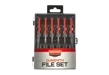 B/C GUNSMITHING FILE SET 6PC BLK/RD
