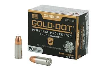 SPR GOLD DOT 9MM+P 124G HP SB 20/200