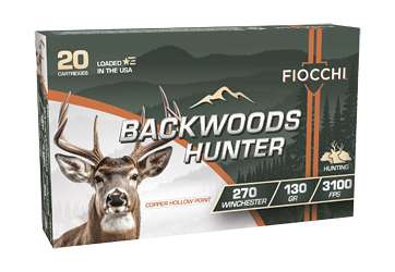 FIOCCHI BKW HNTR 270WIN 130GR 20/200
