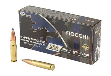 FIOCCHI HYPR SBR 300BLK 125GR 20/200