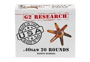 G2R CIVIC DUTY 40S&W 122GR 20/500