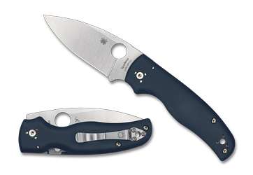SPYDERCO SHAMAN G-10 3.58" BLUE